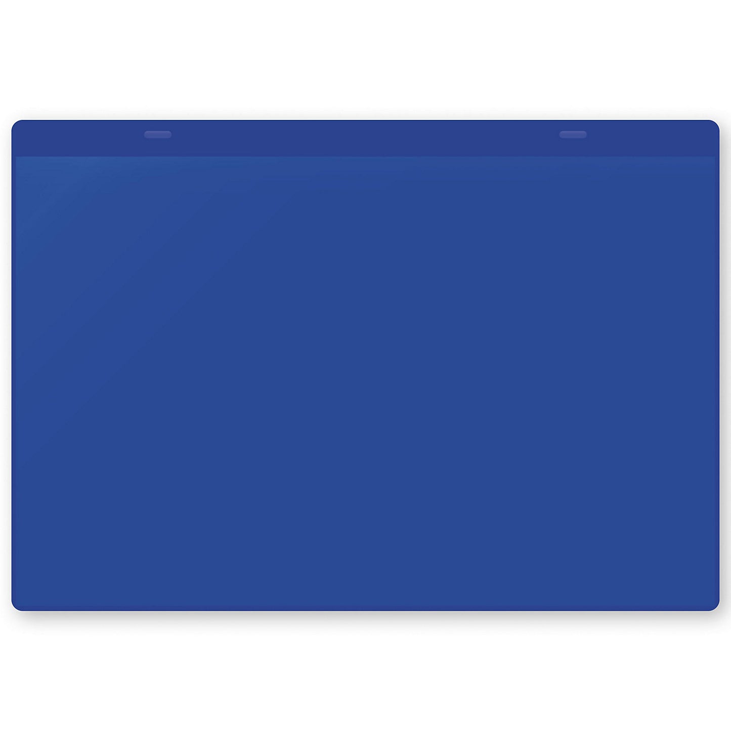 Document pouches, magnetic, A4 landscape, pack of 10, blue.
