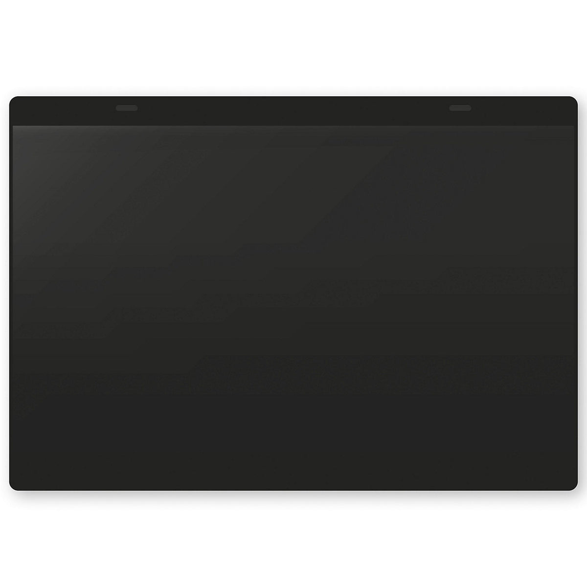 Document pouches, magnetic, A4 landscape, pack of 10, black.
