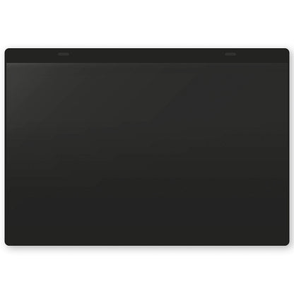 Document pouches, magnetic, A4 landscape, pack of 10, black.
