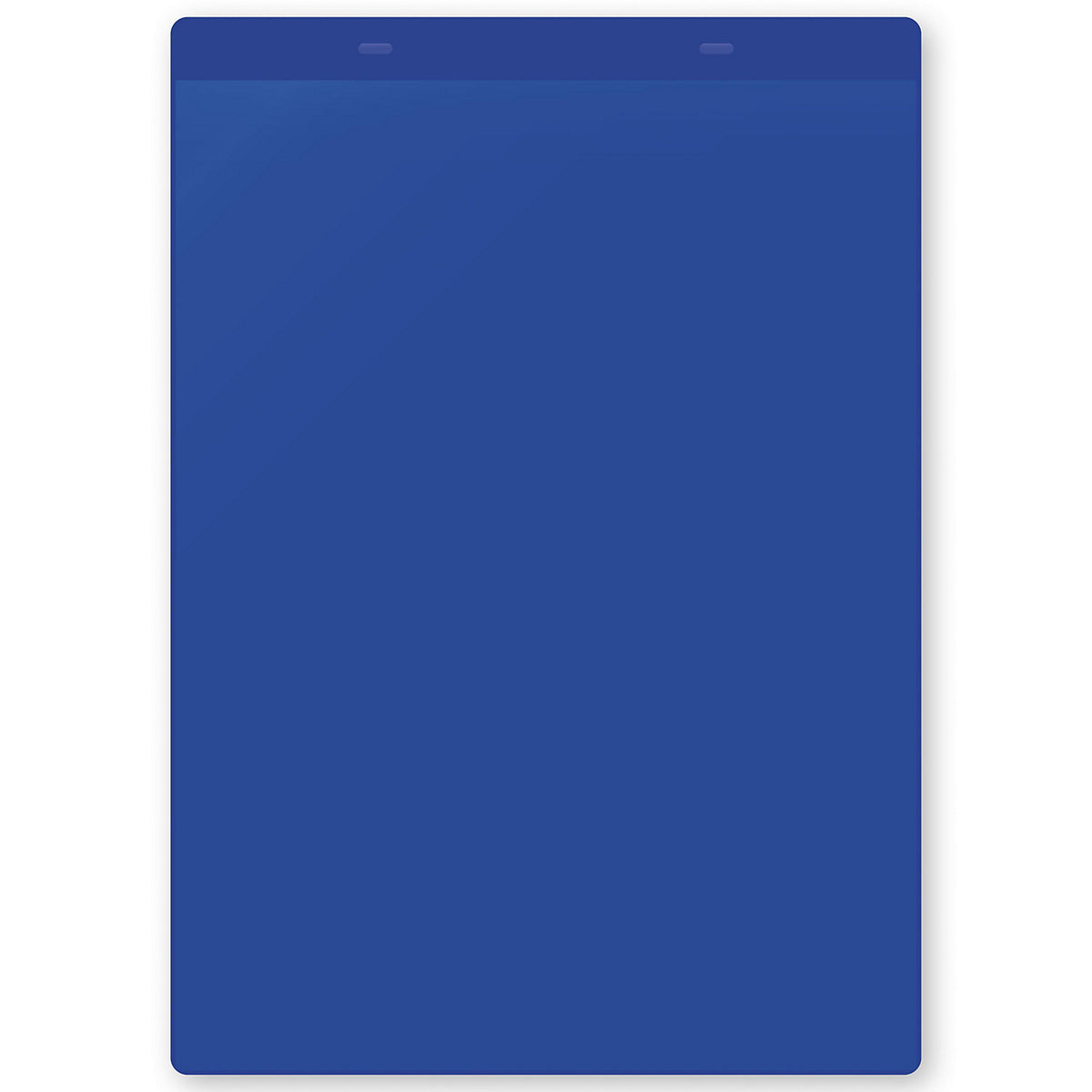 Document pouches, magnetic, A4 portrait, pack of 10, blue.