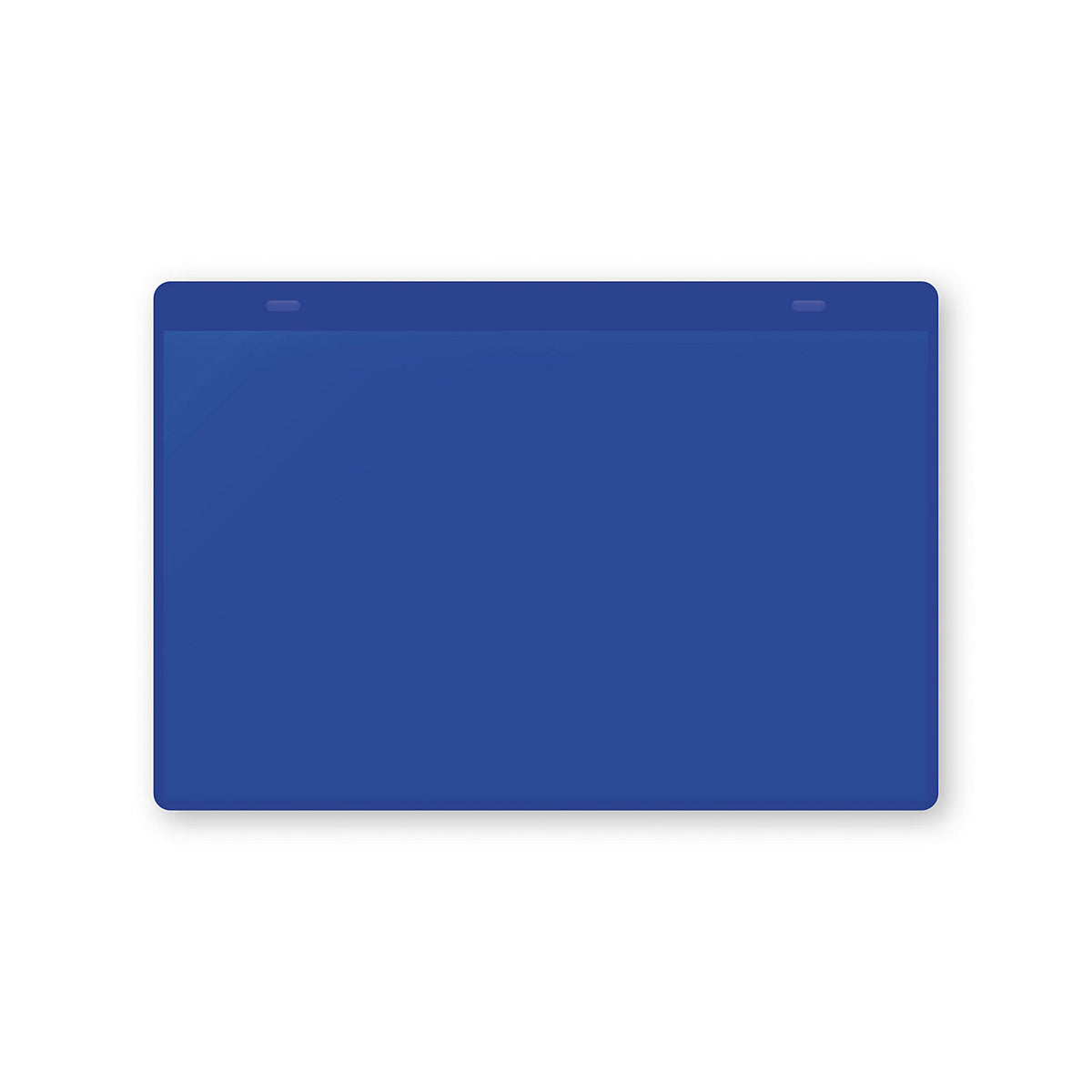 Document pouches, magnetic, A5 landscape, pack of 10, blue.