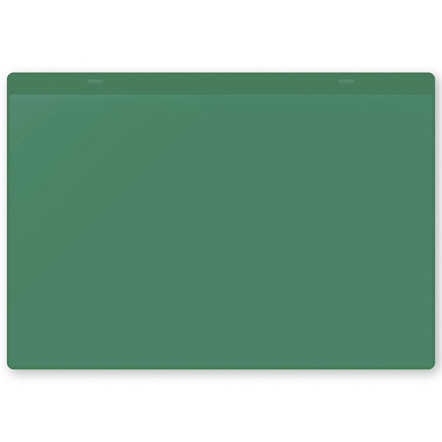 Document pouches with suspension tabs, A4 landscape, pack of 50, green.