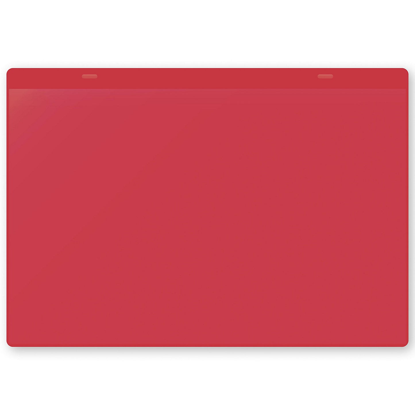 Document pouches with suspension tabs, A4 landscape, pack of 10, red.