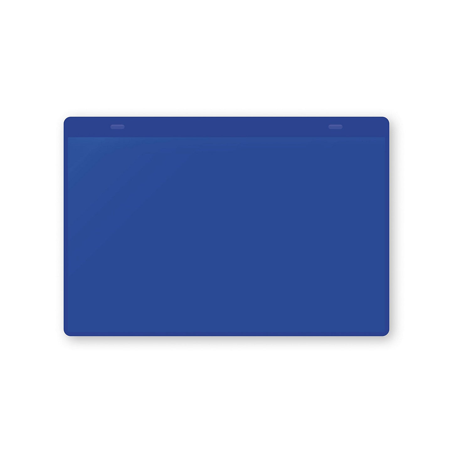 Document pouches with suspension tabs, A5 landscape, pack of 10, blue.