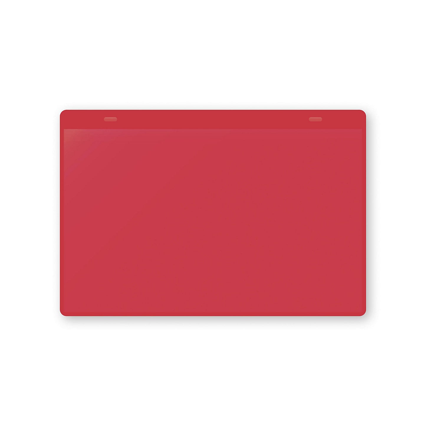 Document pouches with suspension tabs, A5 landscape, pack of 10, red.
