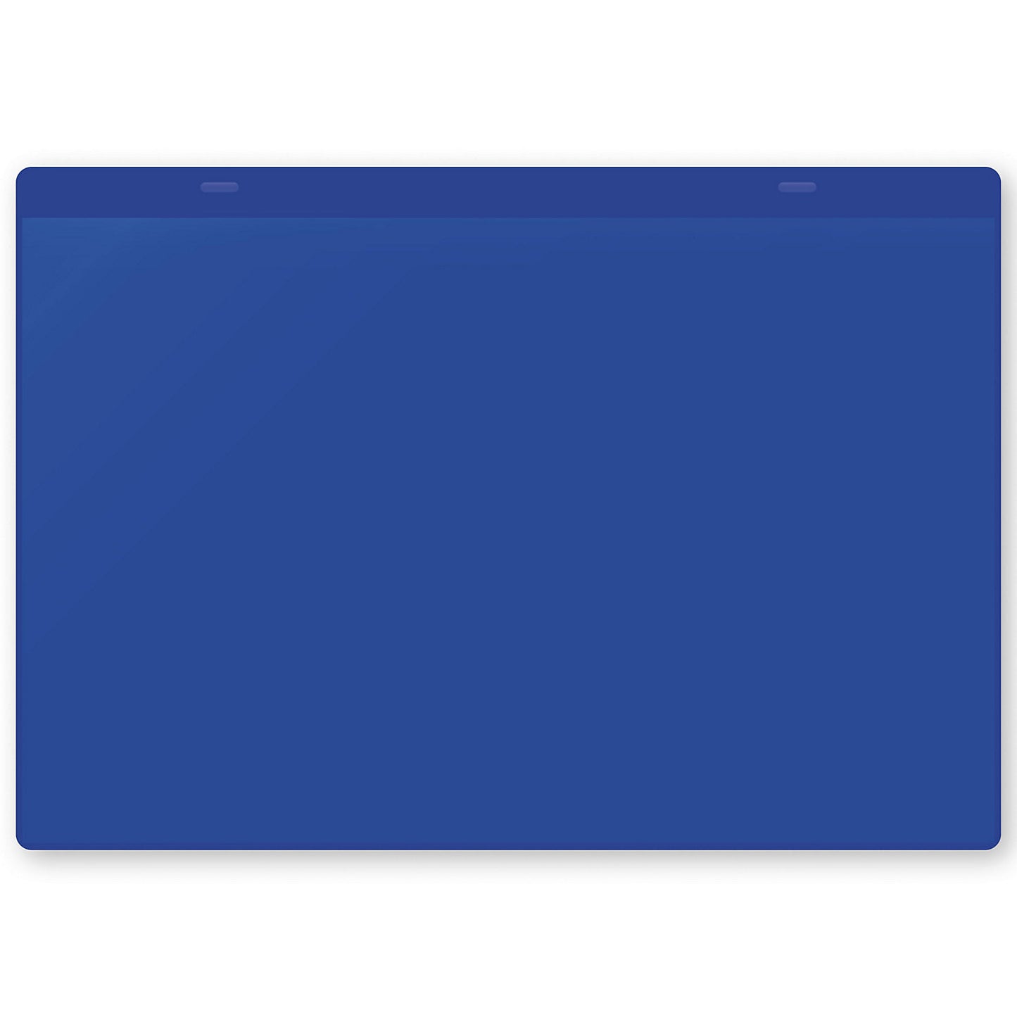 Document pouches, magnetic, A4 landscape, pack of 50, blue.