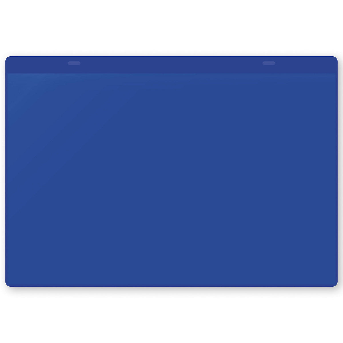 Document pouches, magnetic, A4 landscape, pack of 50, blue.