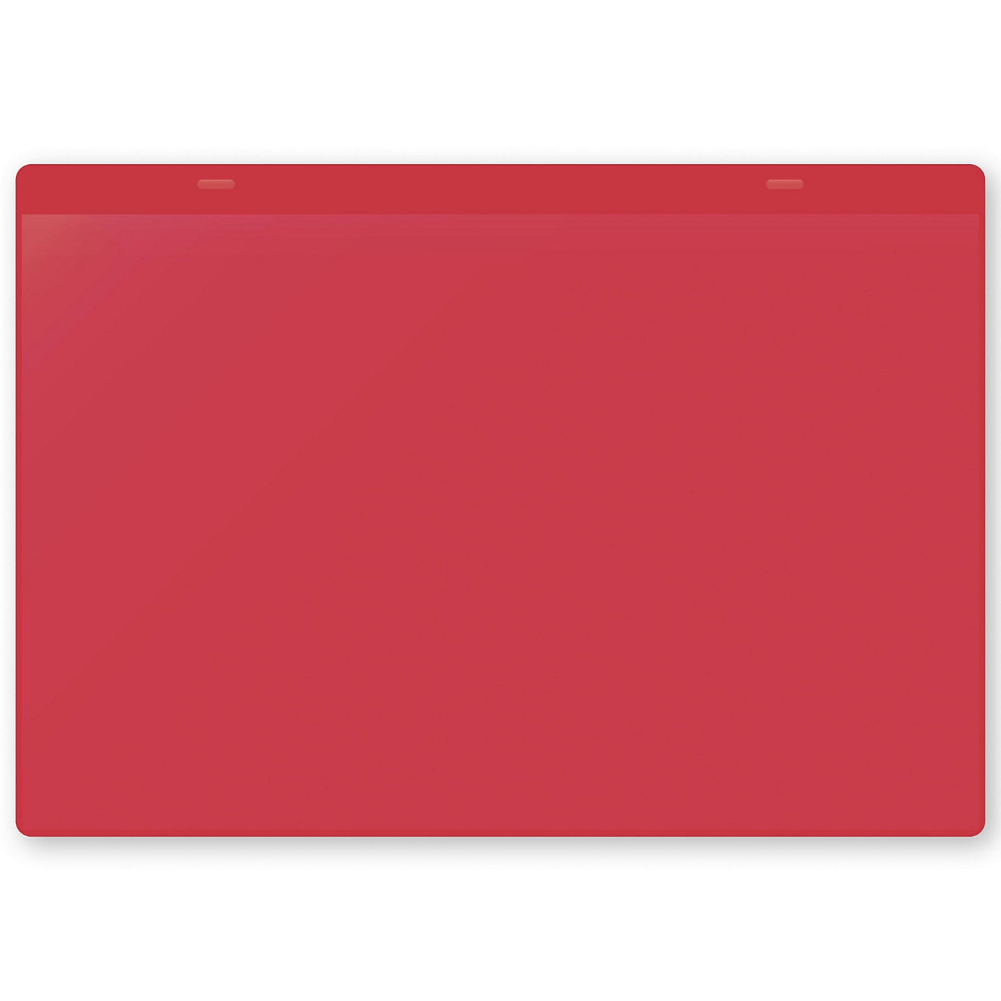 Document pouches, magnetic, A4 landscape, pack of 50, red.