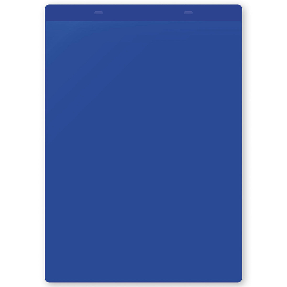 Document pouches, magnetic, A4 portrait, pack of 50, blue.