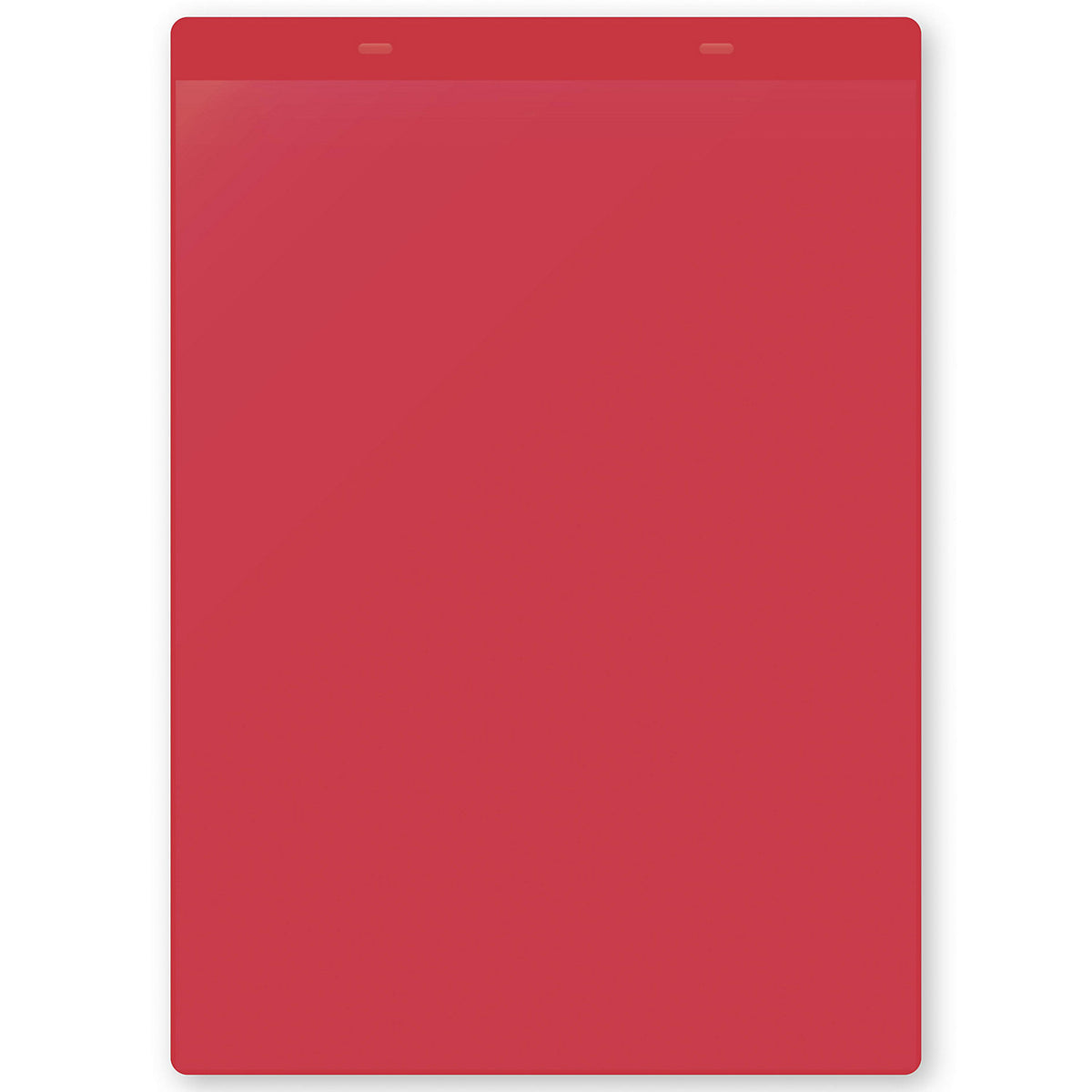 Document pouches, magnetic, A4 portrait, pack of 50, red.