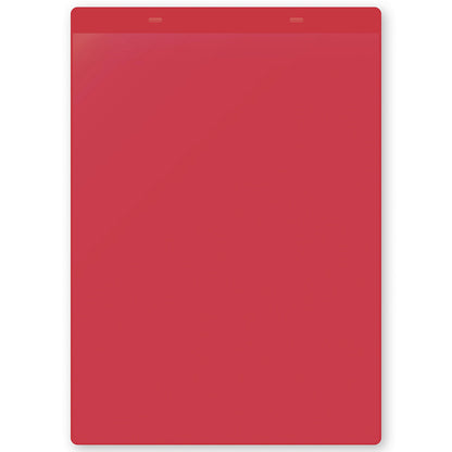 Document pouches, magnetic, A4 portrait, pack of 50, red.