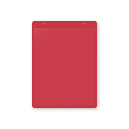 Document pouches, magnetic, A5 portrait, pack of 50, red.