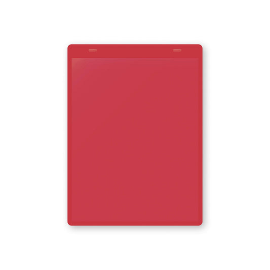 Document pouches, magnetic, A5 portrait, pack of 50, red.