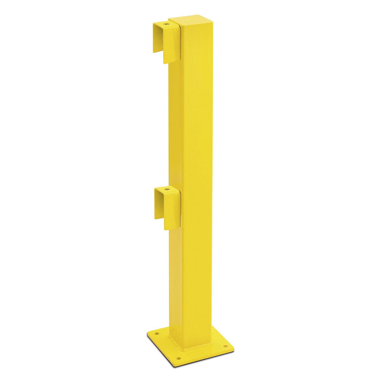 Post for XL-Line safety railing, for indoor use, height 1000 mm, end post.