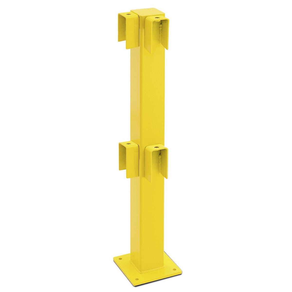Post for XL-Line safety railing, for outdoor use, height 1000 mm, corner post.