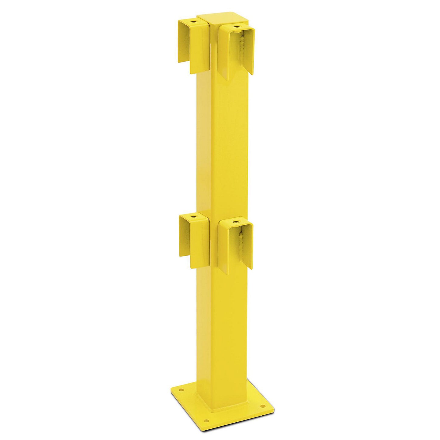 Post for XL-Line safety railing, for indoor use, height 1000 mm, corner post.
