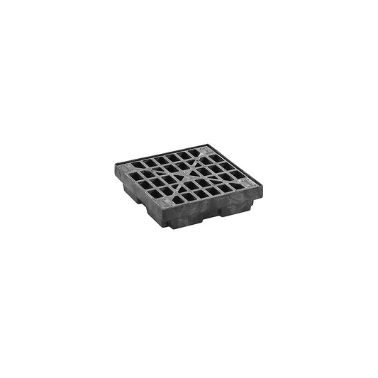 PE sump tray made of recycled PE, low profile sump tray, for 1 x 200 l drums, sump capacity 45 l.