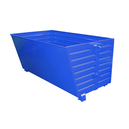 Tipping skip, stackable, capacity 2 m³, blue RAL 5010.