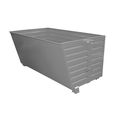 Tipping skip, stackable, capacity 2 m³, grey RAL 7005.