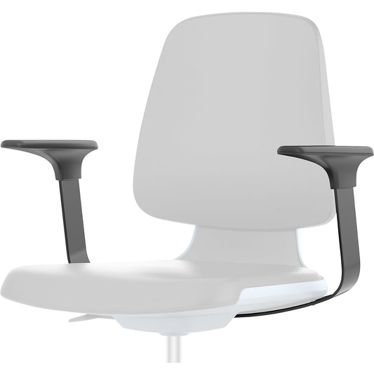 Arm rests, 1 pair, for LABSIT industrial swivel chair, black.
