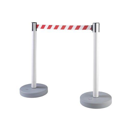 , base can be filled, drawer 3700 mm, post white, belt red / white.