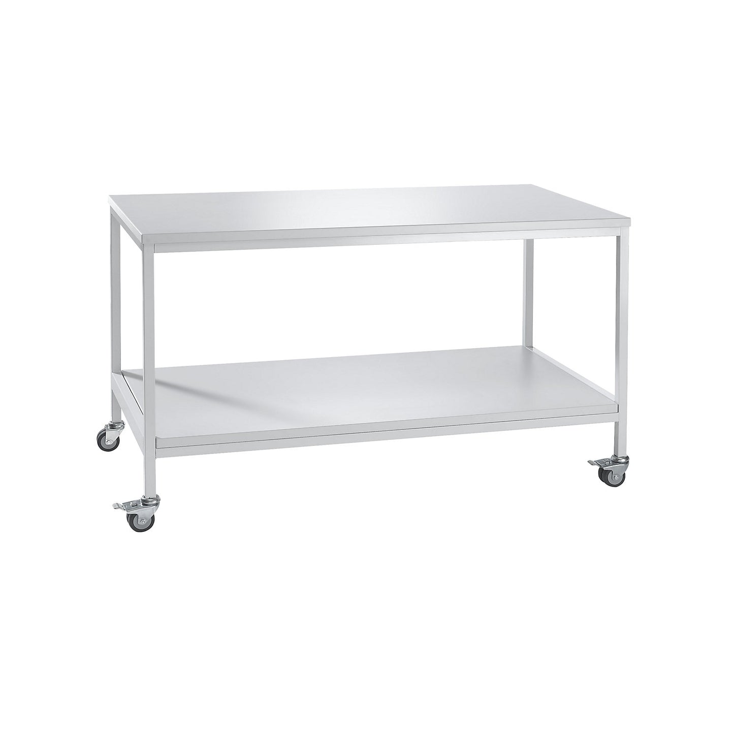 Mobile laboratory table, with shelf, max. load 200 kg, WxDxH 1200 x 750 x 900 mm.