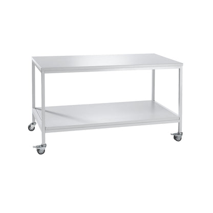 Mobile laboratory table, with shelf, max. load 200 kg, WxDxH 1200 x 750 x 900 mm.