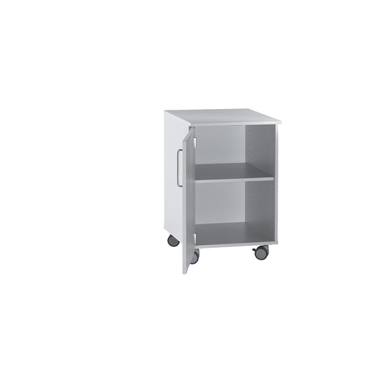 Laboratory base cupboard, high, 1 hinged door, 1 shelf, width 536 mm.