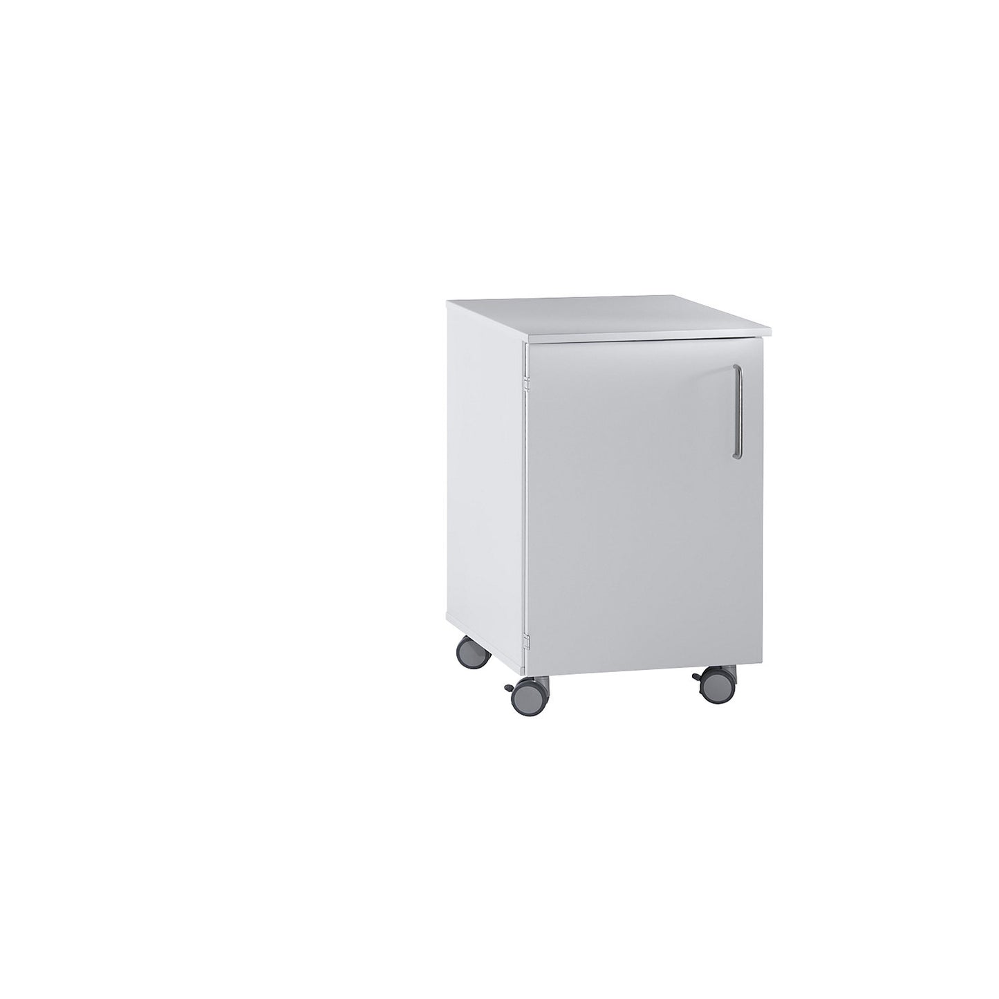 Laboratory base cupboard, high, 1 hinged door, 1 shelf, width 536 mm.