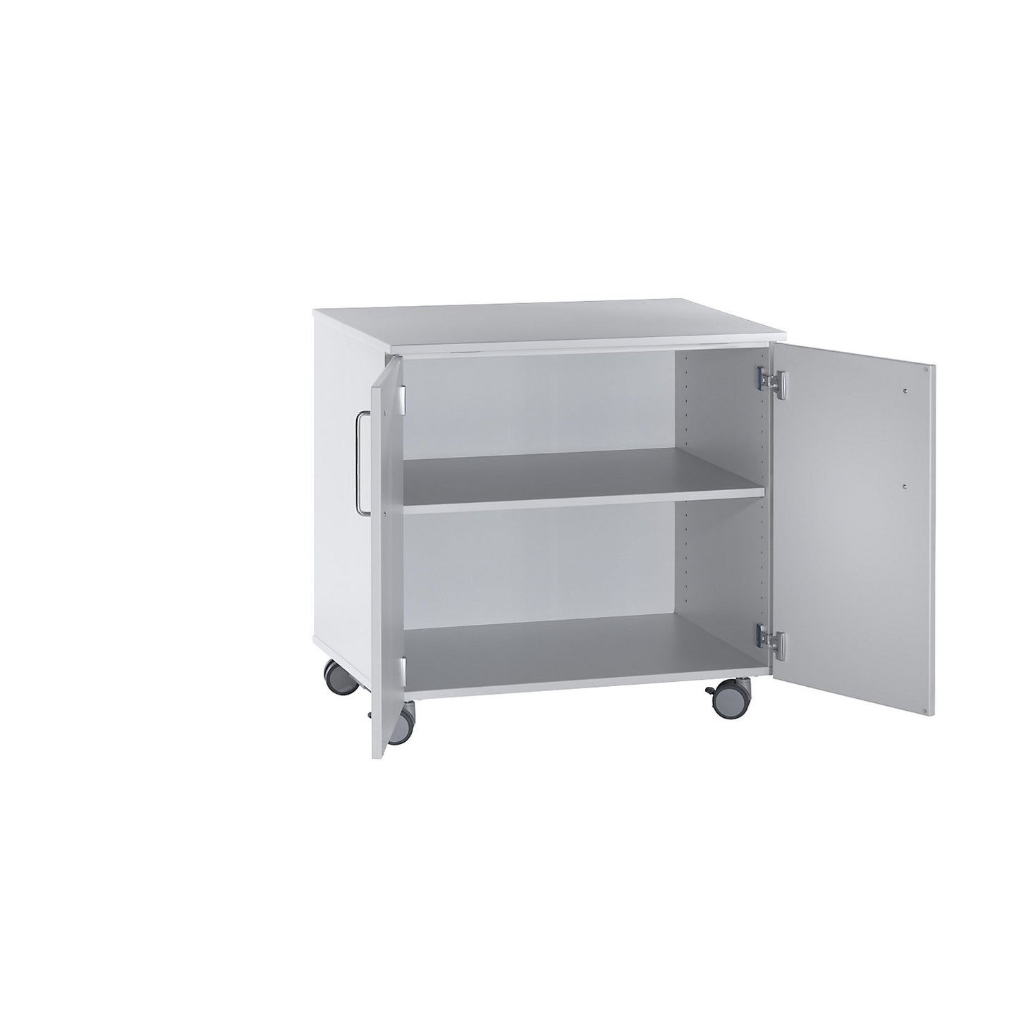Laboratory base cupboard, high, 2 doors, 1 shelf, width 1136 mm.