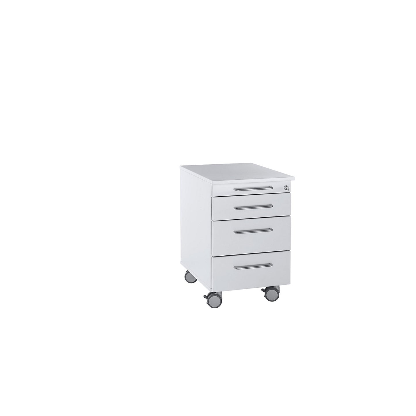 Laboratory base cupboard, low, 1 compartment, 3 drawers, width 436 mm.