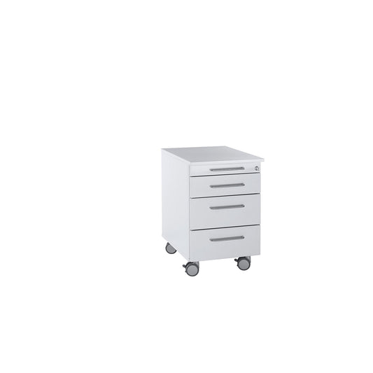 Laboratory base cupboard, low, 1 compartment, 3 drawers, width 436 mm.