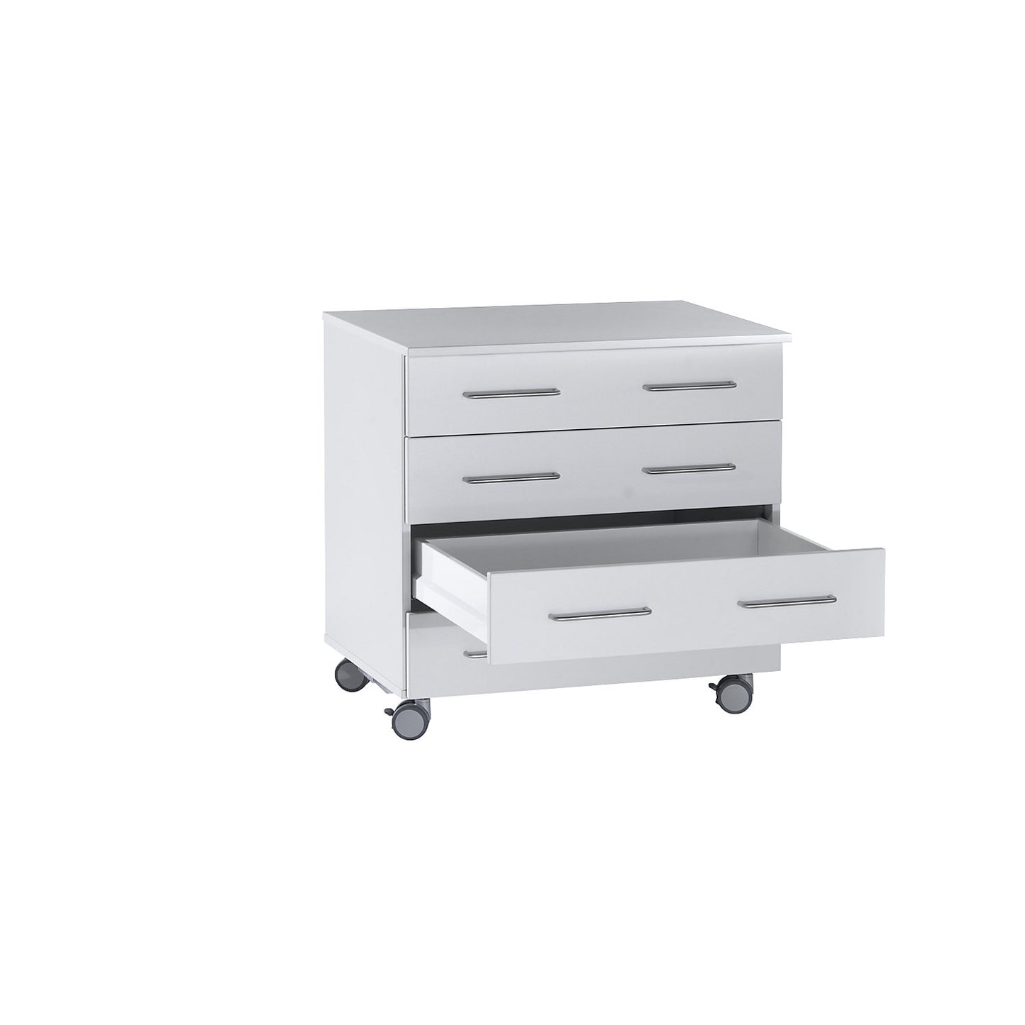 Laboratory base cupboard, high, 4 drawers, width 1136 mm.