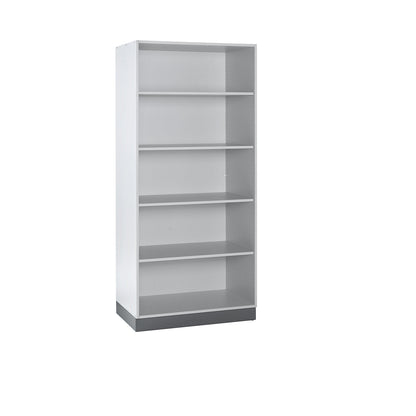 Laboratory shelf unit, height 2000 mm, width 1200 mm.