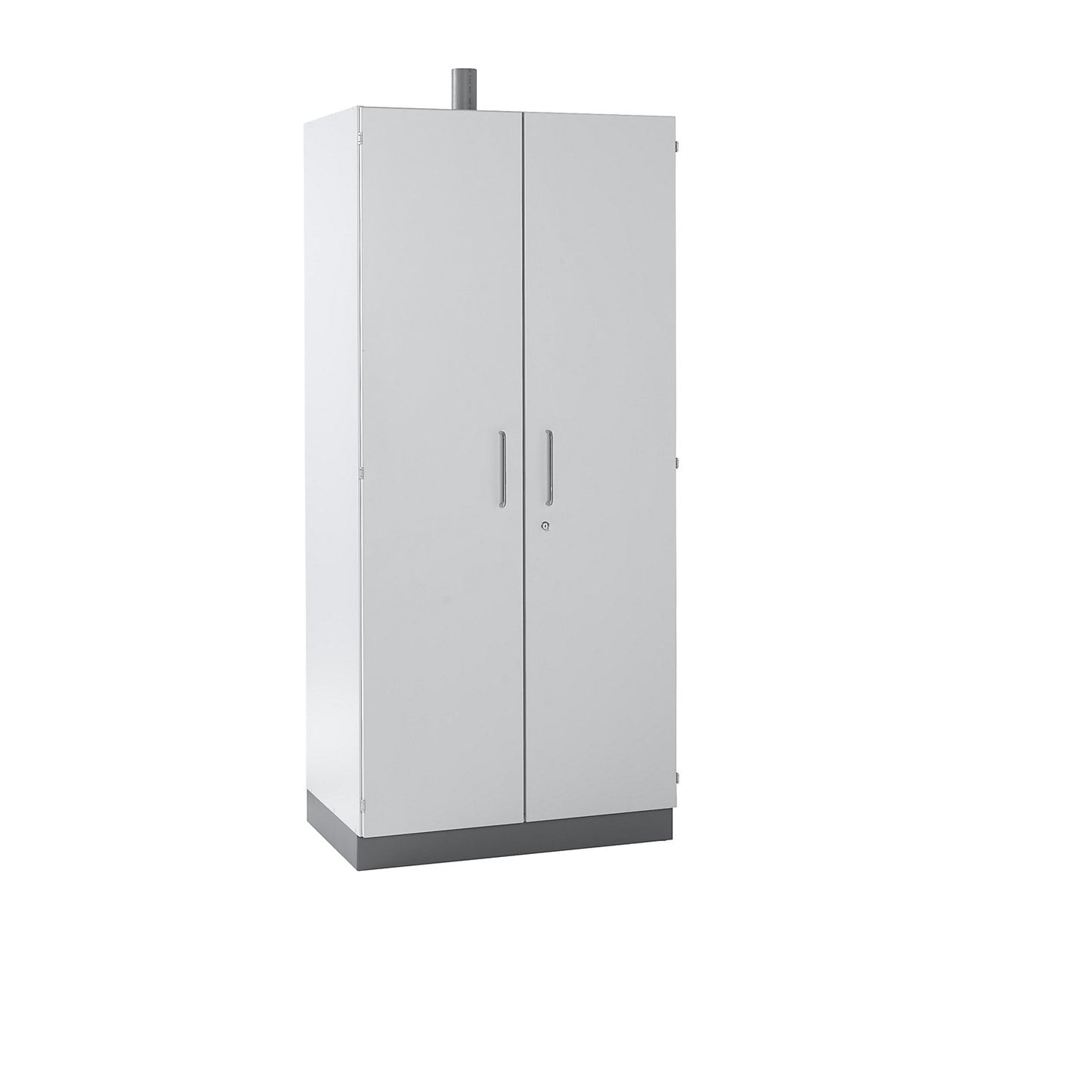 Laboratory chemical storage cupboard, with ventilation connection, width 1200 mm.