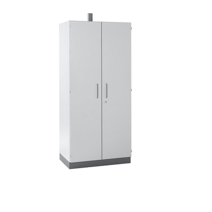 Laboratory chemical storage cupboard, with ventilation connection, width 1200 mm.