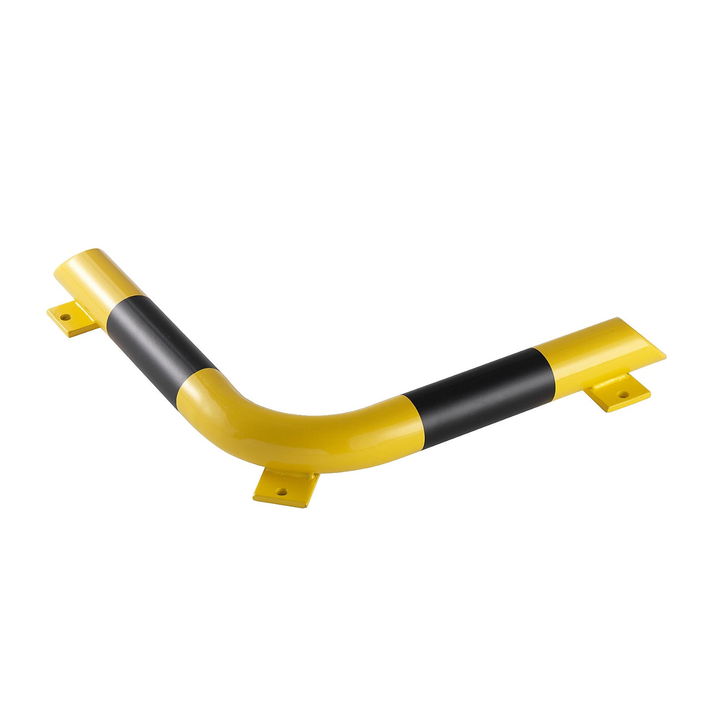 Crash protection beam, for indoor use, length 638 mm, corner version.