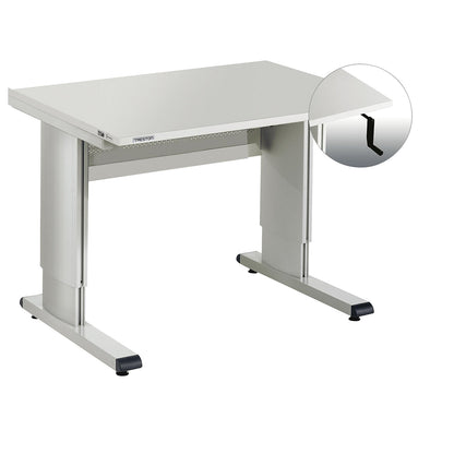 WB workbench, with hand crank, WxD 1073 x 800 mm.