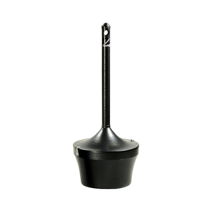 Aladdin pedestal ashtray, capacity 16 l, black.