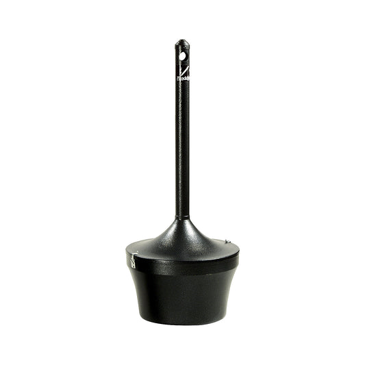 Aladdin pedestal ashtray, capacity 16 l, black.