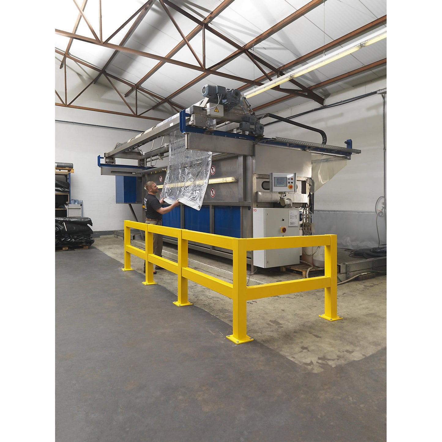 Cross beam for XL-Line safety railing, for indoor areas, length 1000 mm.