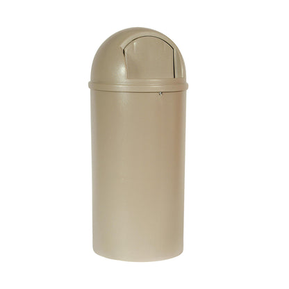 Waste collector (PE), fire preventing, capacity 80 l, HxØ 1070 x 455 mm, beige.
