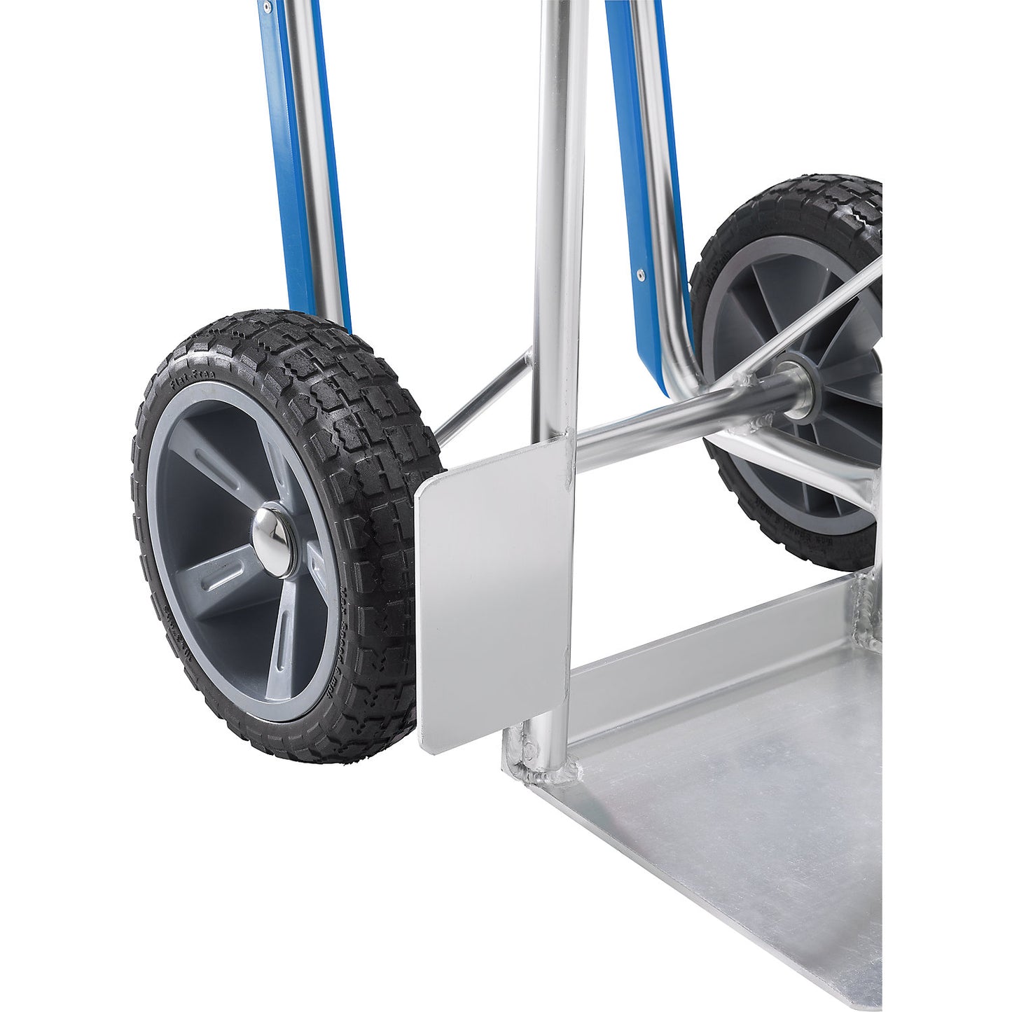 Aluminium sack truck, footplate WxD 300 x 290 mm, with glide runners.
