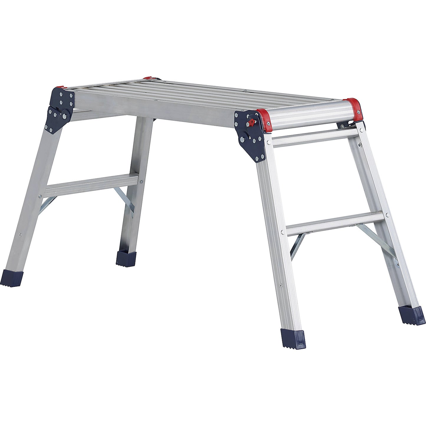 Aluminium working platform, 2 steps, folding.