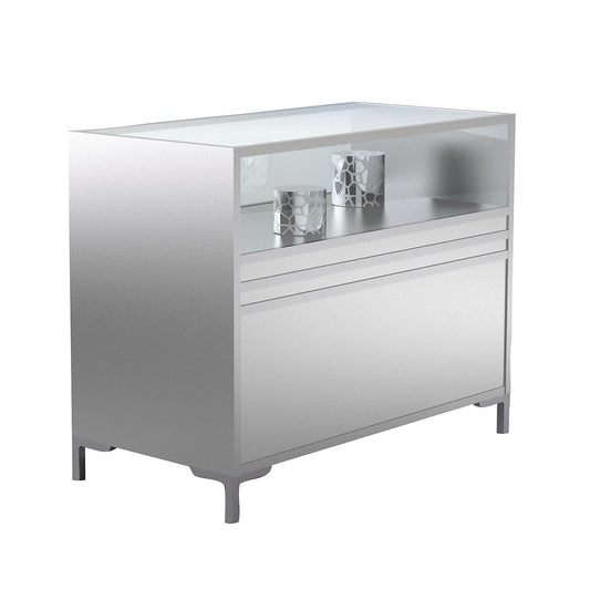 LINK counter display cabinet, 1/3 glazed, HxWxD 900 x 1200 x 600 mm.