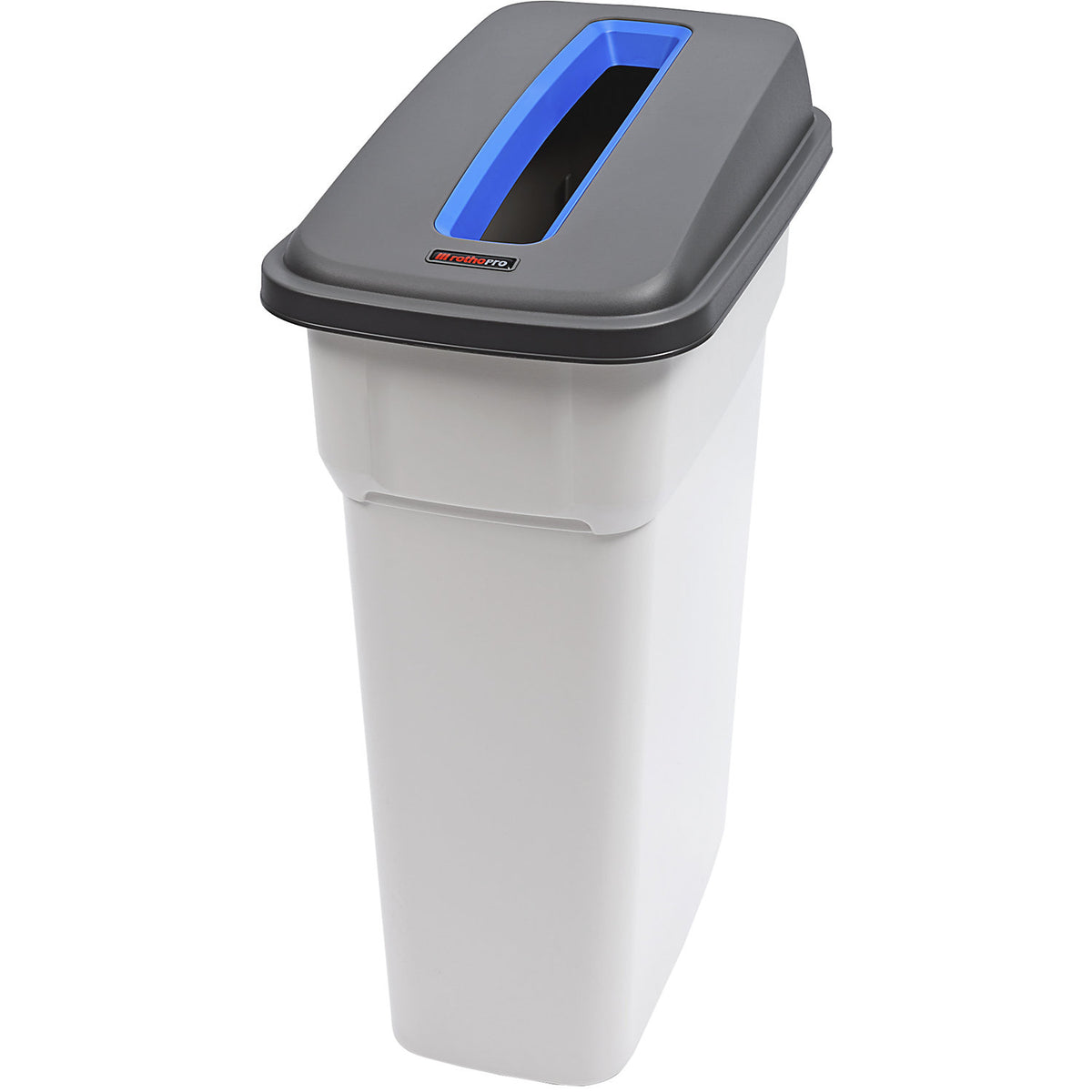 SELECTO recyclable waste collector, capacity 55 l, deposit slot / blue.