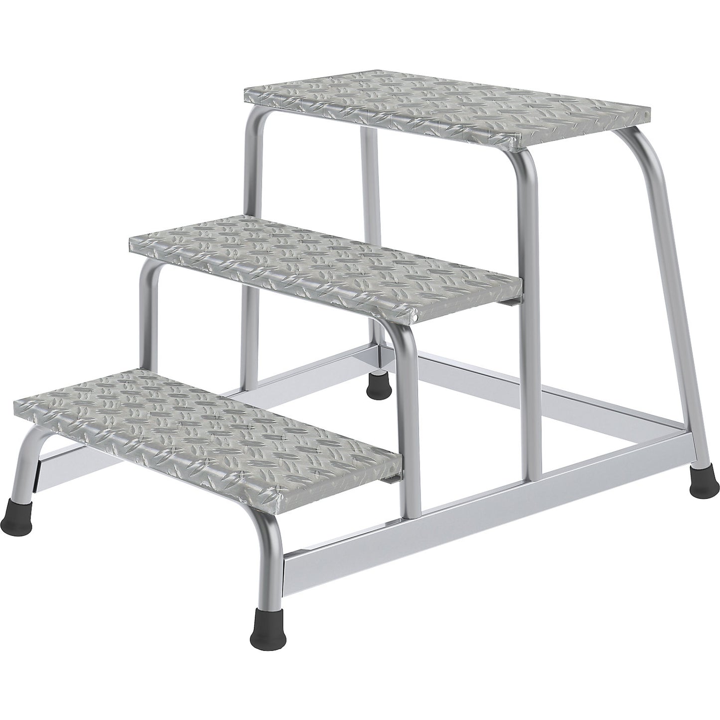 Machine step, platform 550 x 300 mm, 5 steps incl. platform, WxD 840 x 1390 mm.