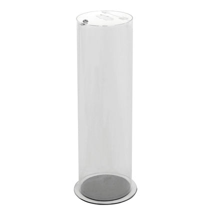 Collection container for batteries, transparent, lockable, capacity 37 l.
