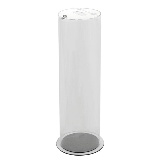 Collection container for batteries, transparent, lockable, capacity 37 l.