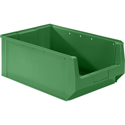 Open fronted storage bin made of polyethylene, LxWxH 500 x 310 x 200 mm, green, pack of 10.